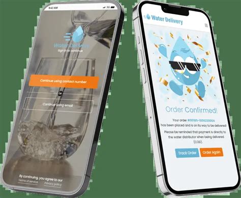 Download the WaterDelivery App .